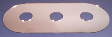 Tub and shower fitting cover for easy installation of cracked or damaged tiles.