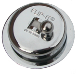 Shown Installed the Flip It Tub Stopper Replacement home improvement part for the bathtub